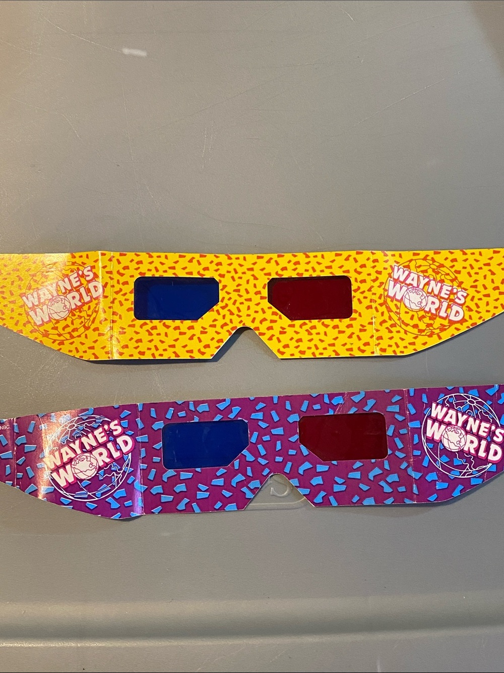 Replacement 3D Glasses for 1992 Mattel Wayne's World Card Game